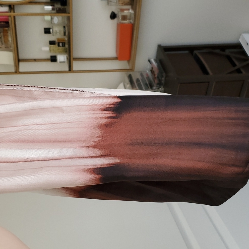 Oversized Silk Scarf Dip-dye
